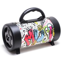 Digital Drum Design Bluetooth Wireless Speaker M09 (Graffiti Music)